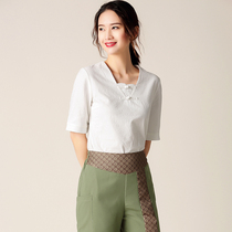 Tangyue spring and summer new beautician work clothes slim breathable suit foot bath foot massage shop SPA work clothes