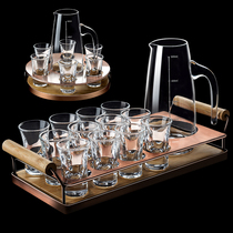 High-end Crystal small wine cup 500ml wine divider white wine glass cup holder set bullet cup small high-end household
