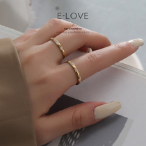 Korean fashion new personalized diamond ring female ins tide cold style simple light luxury Net Red index finger ring ring