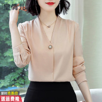 Women's Shirts Long Sleeve Spring 2023 New Women's V-neck Career Women's Shirts Spring Fashion Western Style Tops Trendy