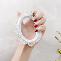 Vintage photo frame swing shooting props ins wind net Red jewelry Nail art hand-held photo props Gold and silver white photo frame shooting props shaking sound shooting product photography Gu Mei decoration props ornaments