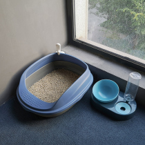 Small size super large cat litter box automatic cleaning box anti-splash deodorant powder extra large triangle semi-closed urine type