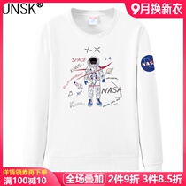 Official website flagship store astronaut clothes mens autumn youth vitality loose long sleeve Tide brand NASA2021
