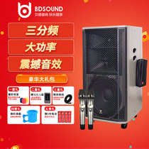 Bede warrior three-frequency outdoor 15-inch high-power Bluetooth audio mobile battery speaker portable square dance