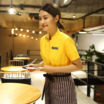 Hotel waiter work clothes Short-sleeved Western food fast food restaurant Hot pot shop Cafe work clothes uniform spring and summer clothes