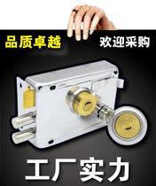 Rural room with lock home courtyard security stainless steel anti-theft accessories big iron door lock outdoor old-fashioned