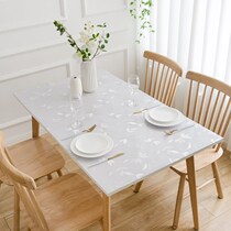 Table cloth waterproof and anti-burn oil-free and transparent soft glass PVC rubber cushion tea table cushion table top protective film