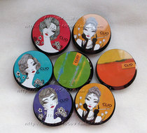 Korean clio Coleo waterproof non-dizzy three-color eyeshadow plate Earth Brown pearlescent nude makeup lazy cherry blossoms