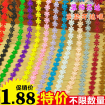 Color petal lace accessories water soluble lace lace trim hat handmade decorative accessories 1 4cm small flowers