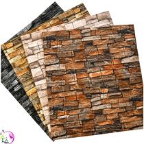 Guanhao brick wallpaper three-dimensional culture self-adhesive shop refurbished foam retro 3D waterproof industrial wind wall stickers Wall Wall