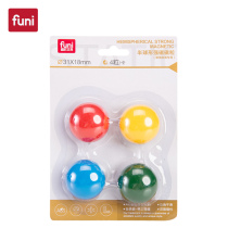 funi (funi)CT-298A round strong magnetic particle hemispherical magnetic buckle magnetic nail 31mm whiteboard magnetic beads Office teaching magnet super strong suction iron glass whiteboard for round magnetic