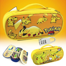 Pokemon large capacity Pikachu pencil case for male and female pupils simple stationery bag creative portable pencil case