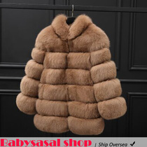 Russian winter für coat luxury thick für jacket S-4XL large