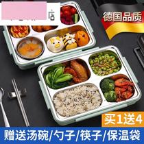 304 stainless steel insulated lunch box Office worker lunch box set Children primary school students large capacity male separated lunch box