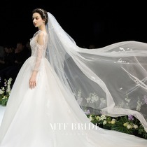 Man Tingfang (Annie) 4-meter long veil wedding dress female bride Han Annes wonderland with the same veil soft yarn