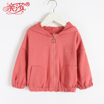 Autumn new baby girl cardigan infant child cotton coat girl autumn coat hooded coat