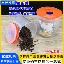 Plastic Round Fruit Powder Box Coffee Sealed Jars Milk Powder Box Tea Leaves Jar Dry Goods Storage Tank Containing Jar