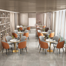 Sales office light luxury modern negotiation table and chair combination cafe hotel club reception negotiation table leisure small round table