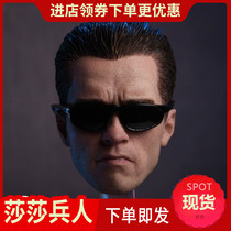 GACTOYS 1 6 soldiers doll male head carving Arno young version terminator received orders to send sunglasses spot
