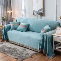 Short hair wool suede sofa cushion winter non-slip modern simplicity All Season Sofa Cover Towel full bag thickened cover cloth Art