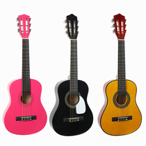 30 34-inch childrens student beginner folk steel wire classical nylon string introductory practice wooden guitar