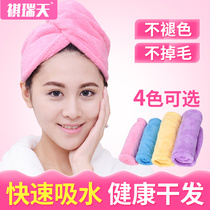 Qirui Tian dry hair hat super absorbent quick-drying shower cap wipe hair quick-drying towel bag headscarf cute dry hair towel