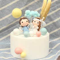 Bake cake decoration Angel Doll Doll ornament Angel Princess Prince birthday party dress up