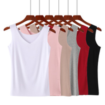 2020 spring and summer new camisole female Korean version of large size ladies with 50 yarn no trace vest base shirt