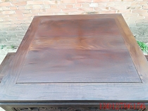Generation of old mahogany red sour branch square table antique antique old wood old table clear
