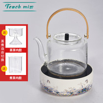 Touch Miss cooking teapot electric pottery stove mini ceramic shell tea maker smart tea induction cooker light wave stove