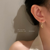 Real gold plating six-piece earrings Pearl zircon star Moon Love ear earrings fashion temperament earrings