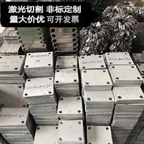 Stainless steel square bottom plate decorated hardware iron plate holder square plate fixed plate two-hole steel sheet positioning pre-buried