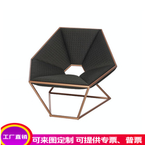 Antonio Pio designer furniture creative metal sofa chair living room hardware coffee table office coffee table