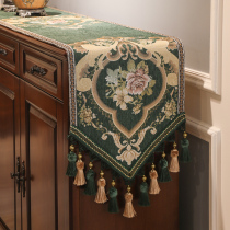 Eurostyle Table Flag High End Luxurious Table Cloth American Light Lavish Table Cloth Tea Table TV Cabinet Geeb Shoe Cabinet Decorated Strip