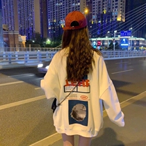 Chao brand 2021 new spring and autumn long clothes women Net red Korean version of loose thin long sleeve foreign air fried street coat