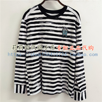 Ancient lamb GMXY 2021 autumn GS1500915 hand-painted striped long sleeve T-shirt 499