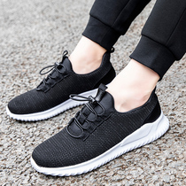 Summer breathable mesh old shoes mens light spring and autumn dad casual shoes middle-aged and elderly walking old Beijing cloth shoes