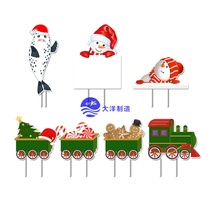 Christmas New Garden card family Christmas decorations lawn decoration brand explosion Shenzhen delivery