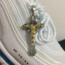 Adapting Nike MAX97 Jesus Holy Water Shoes Accessories Shanghai limited bullet metal brand pendant shoe buckle tide