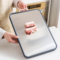Cutting Board Home Panel Glued Board Fruit Cheeseboard Case Board Double Sided Stainless Steel Chopping Block