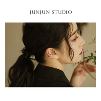 JUNJUN Original Design Personality Without Earhole Ear Bone Clip Fresh Water Pearl Without Pain Ear Clip American 14k Bag Gold