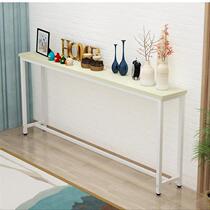 Custom sofa rear shelf Long backrest slit wall edge Living room Floor-to-ceiling headboard Tail rear narrow table narrow edge bedroom