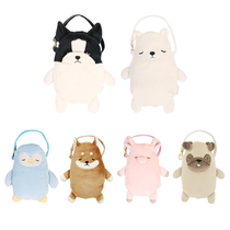 Cartoon polar bear mobile phone non-zipper bag female cross mini bag mobile phone Coin Wallet mobile phone bag cute decoration