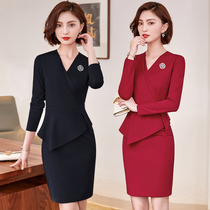 Professional dress womens dress spring fashion temperament OL commuter black overalls summer