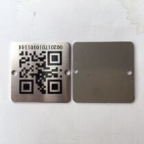  Equipment nameplate customization Two-dimensional code screen printing corrosion laser engraving Stainless steel sign plate production ordering code customization