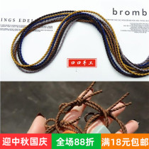3mm spiral head rope simple female tie hair band handmade Hairband material personality ponytail hair rope Joker