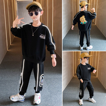 Childrens clothing boys autumn suit 2021 new children Korean version of the childrens spring and autumn sports clothes two-piece tide clothes