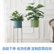 Nordic minimalist iron art floor-style living room flowerpots plant New products Practical racks Creative balconies Decorative Green Plants