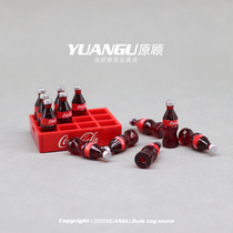 Mini simulation miniature food play cola decoration toy ob11 doll house bjd scene accessories supermarket beverage model