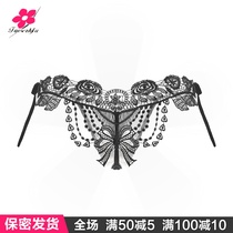 Sexy lingerie Spice Wear-free Lace Pants Transparent Clairvoyant Temptation Open Cut Hollowed-out Lace Women Summer